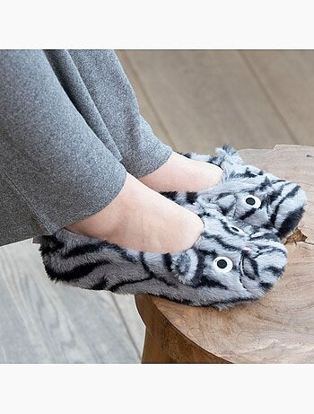 Zapatillas bailarinas imitación de piel, suela de goma mujer Isotoner