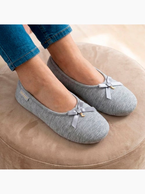 Zapatillas bailarinas jersey, suela de goma antideslizante mujer Isotoner - Kiabi