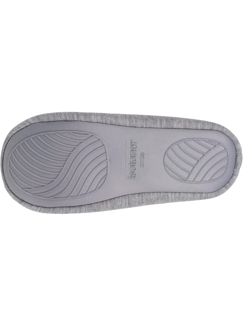 Zapatillas bailarinas jersey, suela de goma antideslizante mujer Isotoner Gris jaspeado - Kiabi