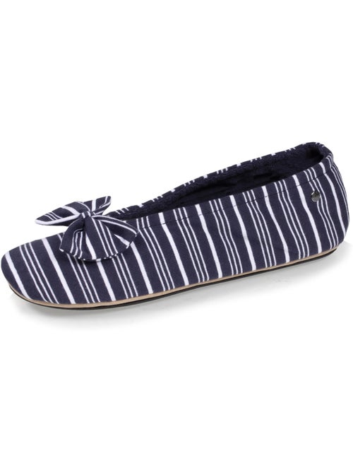 Zapatillas bailarinas lazo grande y suela de goma mujer isotoner - Kiabi Zapatillas bailarinas lazo grande y suela de goma mujer isotoner - Kiabi