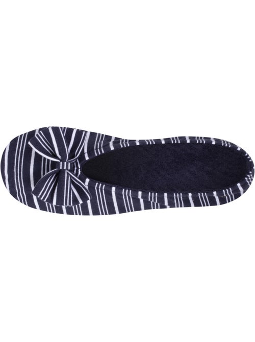 Zapatillas bailarinas lazo grande y suela de goma mujer isotoner - Kiabi Zapatillas bailarinas lazo grande y suela de goma mujer isotoner - Kiabi