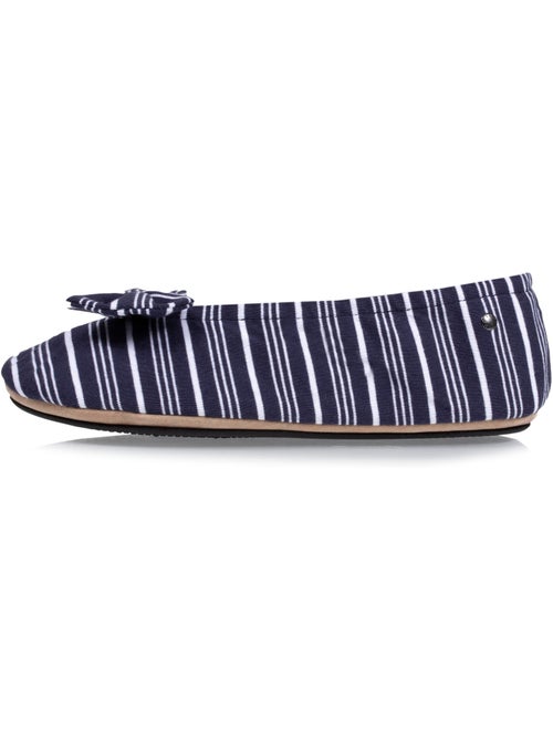 Zapatillas bailarinas lazo grande y suela de goma mujer isotoner - Kiabi Zapatillas bailarinas lazo grande y suela de goma mujer isotoner - Kiabi