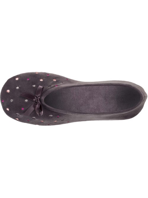 Zapatillas bailarinas lunares bordados mujer - Kiabi