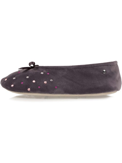 Zapatillas bailarinas lunares bordados mujer isotoner - Kiabi Zapatillas bailarinas lunares bordados mujer isotoner - Kiabi