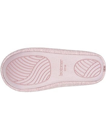 Zapatillas bailarinas malla de nido de abeja, suela de goma mujer Isotoner