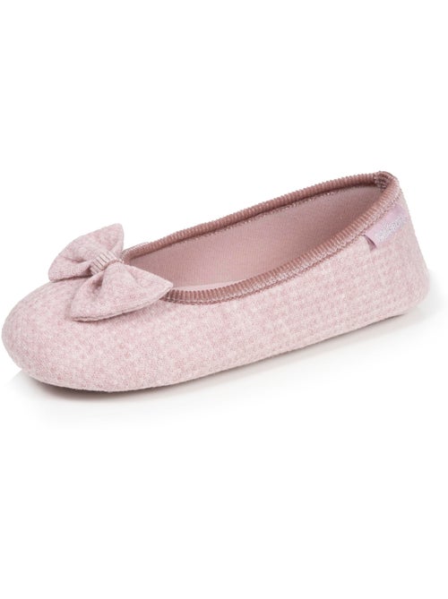 Zapatillas bailarinas malla de nido de abeja, suela de goma mujer Isotoner - Kiabi