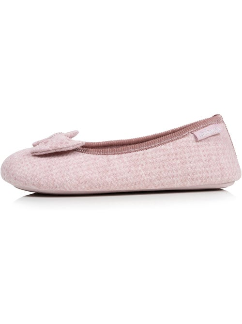 Zapatillas bailarinas malla de nido de abeja, suela de goma mujer Isotoner - Kiabi