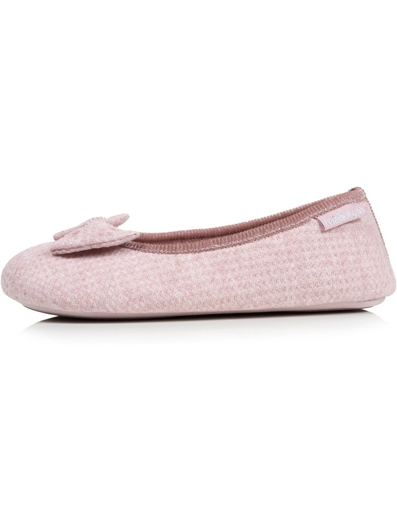 Zapatillas bailarinas malla de nido de abeja, suela de goma mujer Isotoner Rubor - Kiabi