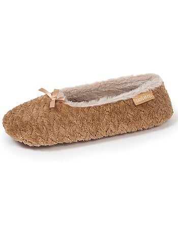 Zapatillas bailarinas microesponja, suela antideslizante mujer isotoner
