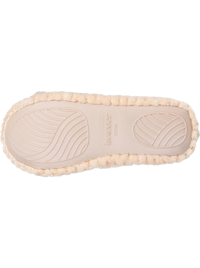 Zapatillas bailarinas microesponja, suela de goma mujer Isotoner Albaricoque - Kiabi