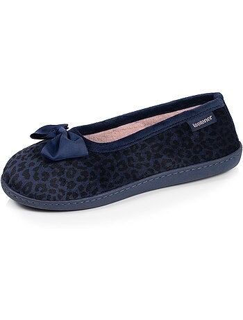 Zapatillas bailarinas microvellón, suela ergonómica, espuma mujer isotoner