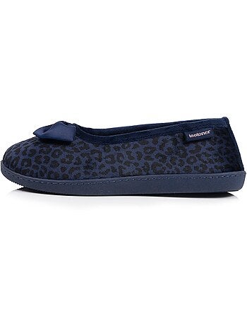 Zapatillas bailarinas microvellón, suela ergonómica, espuma mujer isotoner