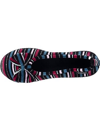 Zapatillas bailarinas microvellón, suela ergonómica, espuma mujer Isotoner