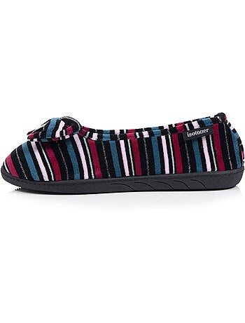 Zapatillas bailarinas microvellón, suela ergonómica, espuma mujer Isotoner
