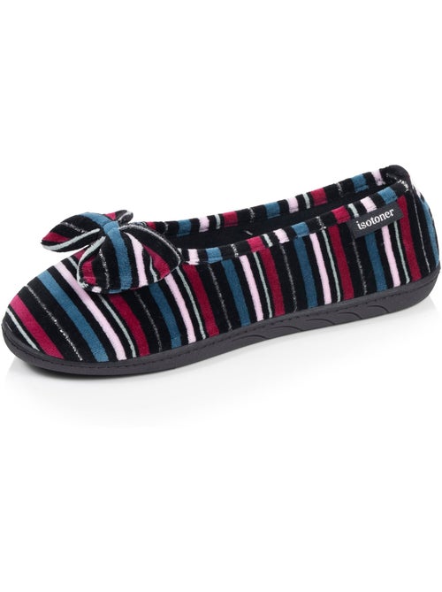 Zapatillas bailarinas microvellón, suela ergonómica, espuma mujer Isotoner - Kiabi Zapatillas bailarinas microvellón, suela ergonómica, espuma mujer Isotoner - Kiabi