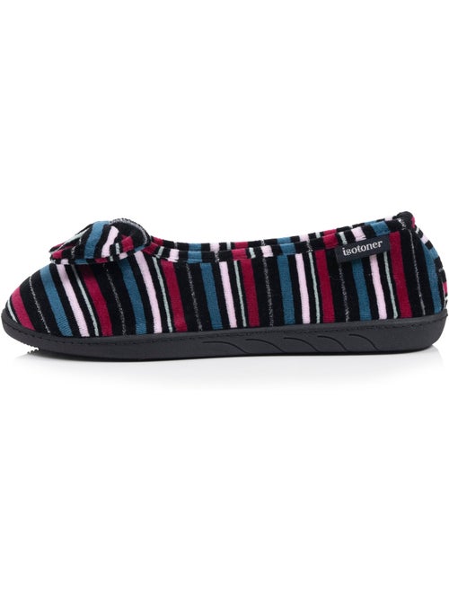 Zapatillas bailarinas microvellón, suela ergonómica, espuma mujer Isotoner - Kiabi Zapatillas bailarinas microvellón, suela ergonómica, espuma mujer Isotoner - Kiabi