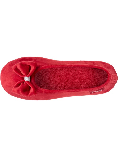 Zapatillas bailarinas microvelour plantilla con memoria de mujer Isotoner - Kiabi