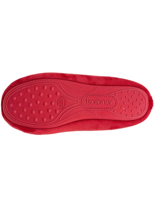 Zapatillas bailarinas microvelour plantilla con memoria de mujer Isotoner - Kiabi