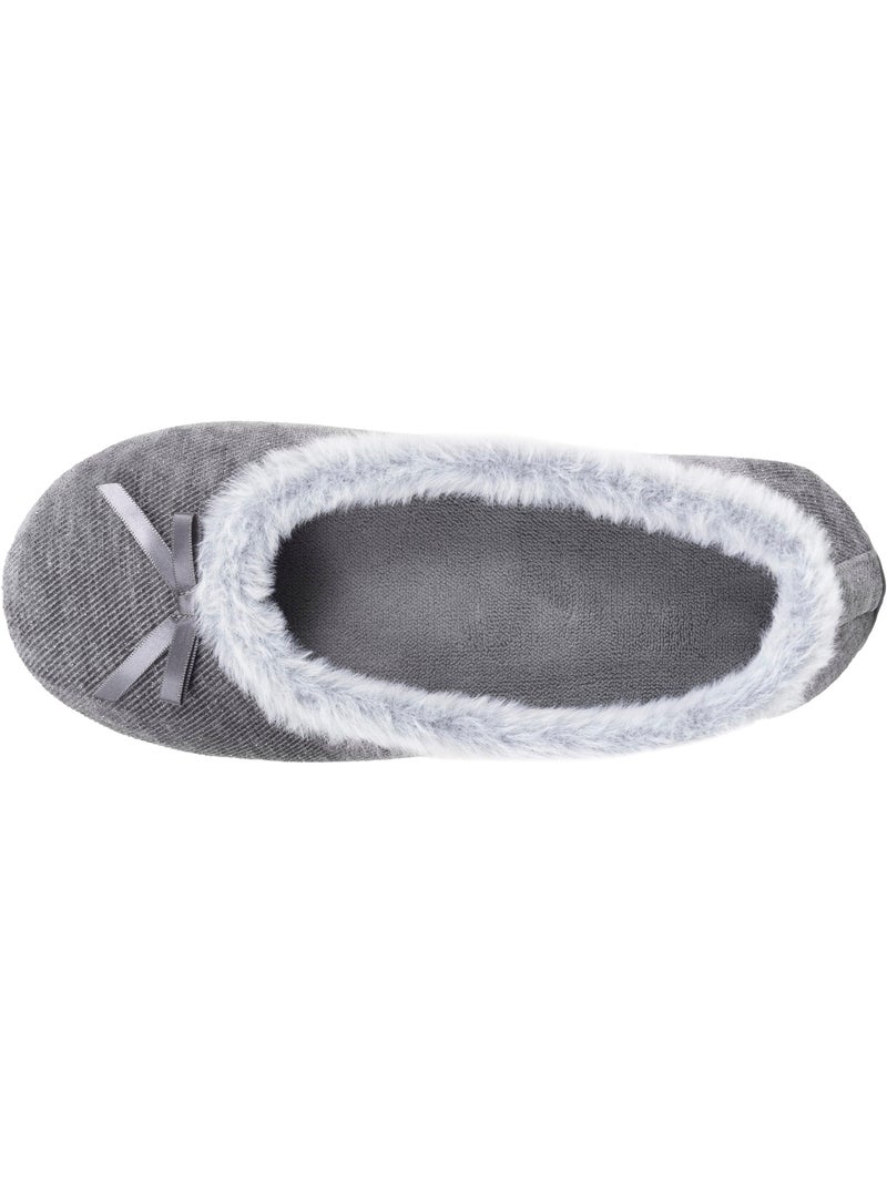 Zapatillas bailarinas  mujer isotoner Gris oscuro - Kiabi