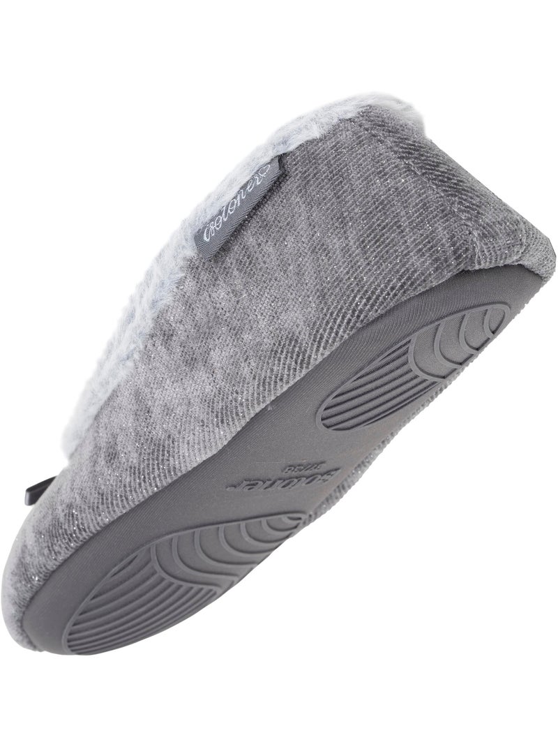 Zapatillas bailarinas  mujer isotoner Gris oscuro - Kiabi