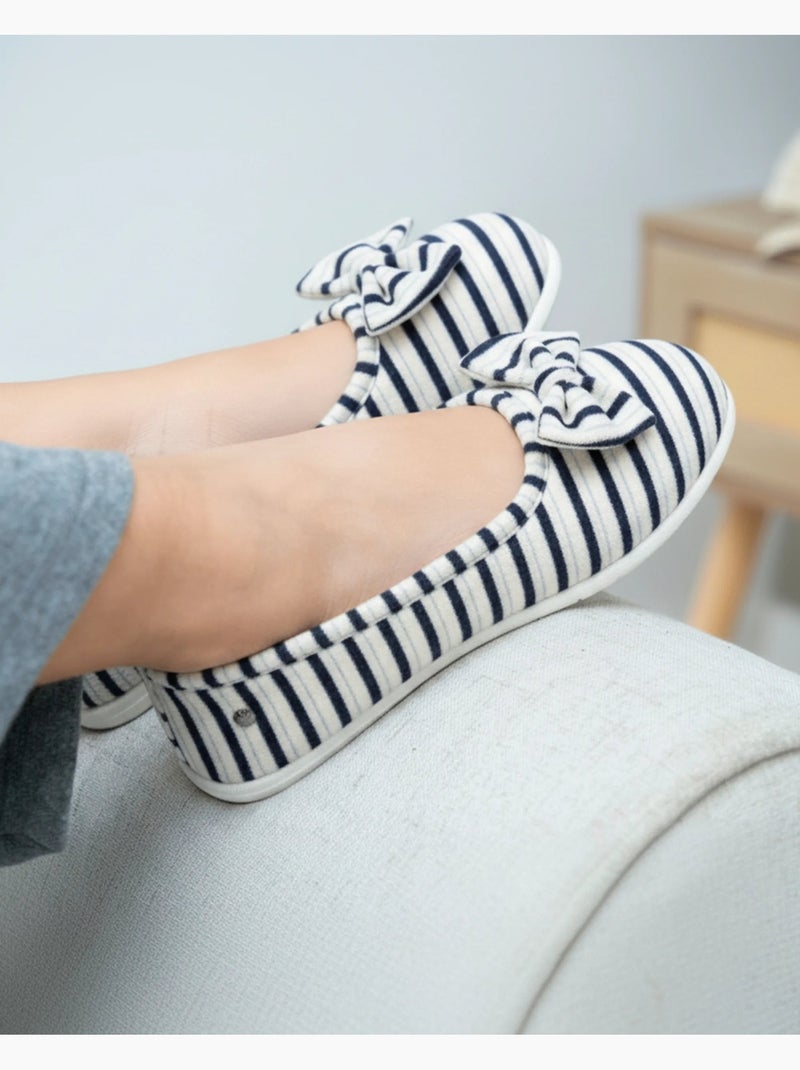 Zapatillas bailarinas , muy cómodas y ligeras, con suela mujer isotoner Blanco Multicolor Azul - Kiabi
