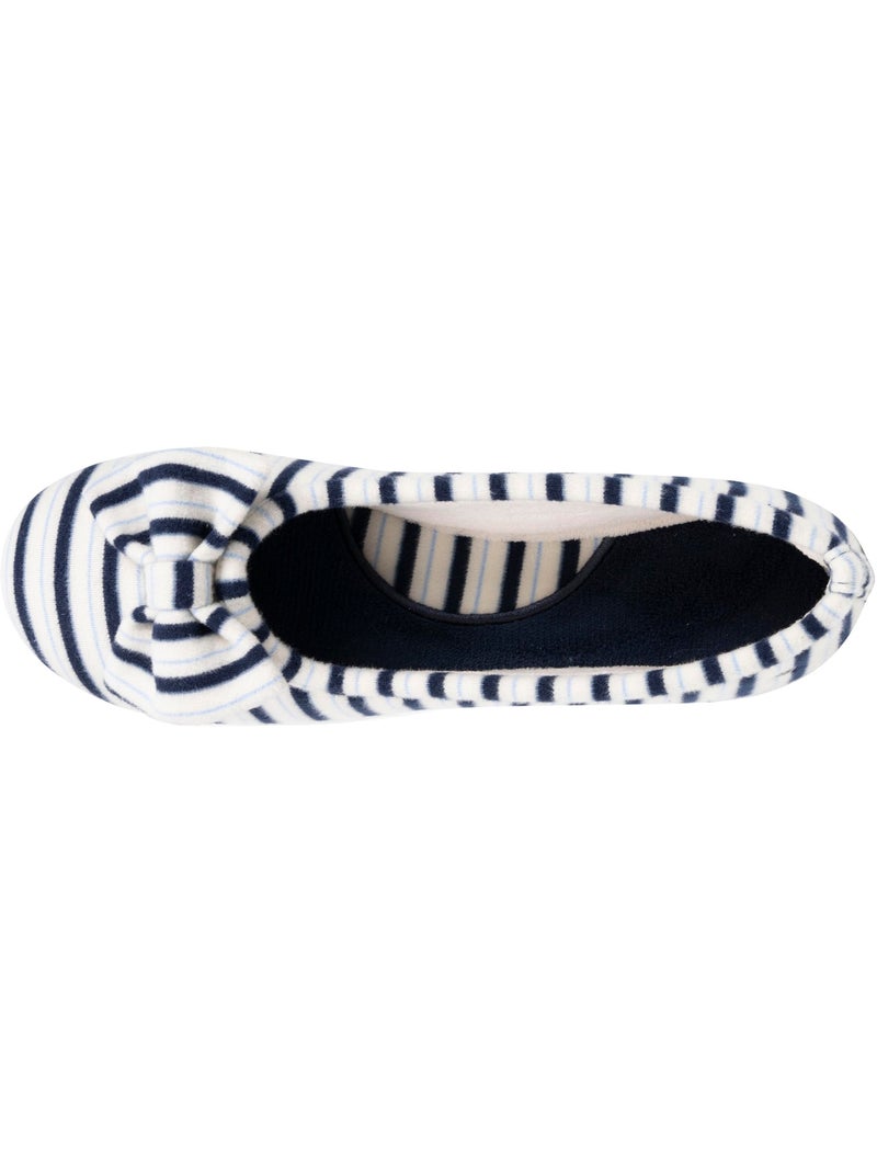 Zapatillas bailarinas , muy cómodas y ligeras, con suela mujer isotoner Blanco Multicolor Azul - Kiabi