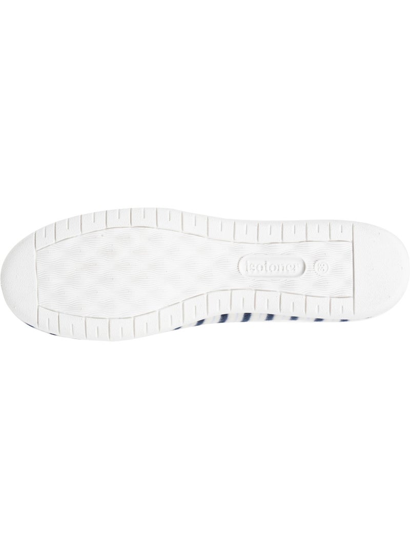 Zapatillas bailarinas , muy cómodas y ligeras, con suela mujer isotoner Blanco Multicolor Azul - Kiabi