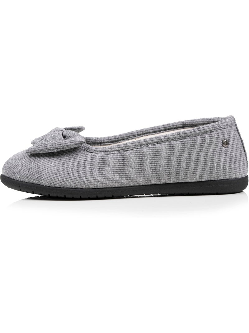 Zapatillas bailarinas , muy cómodas y ligeras, con suela mujer Isotoner Gris - Kiabi