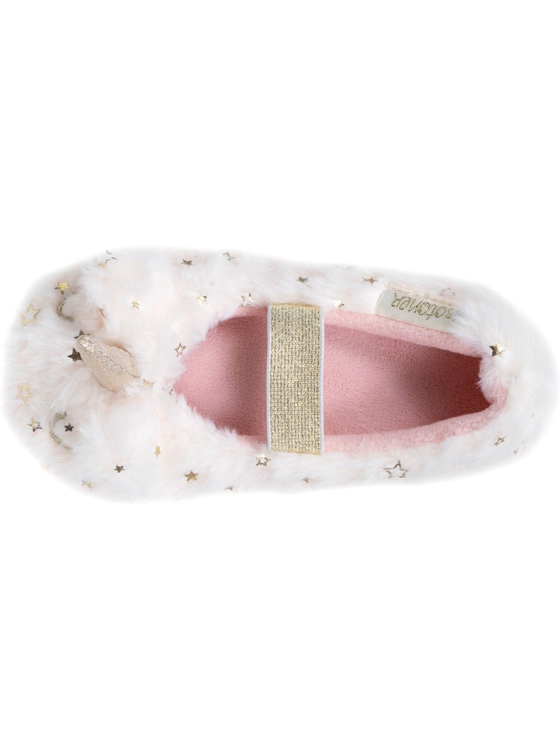 Zapatillas bailarinas  niña isotoner Marfil - Kiabi