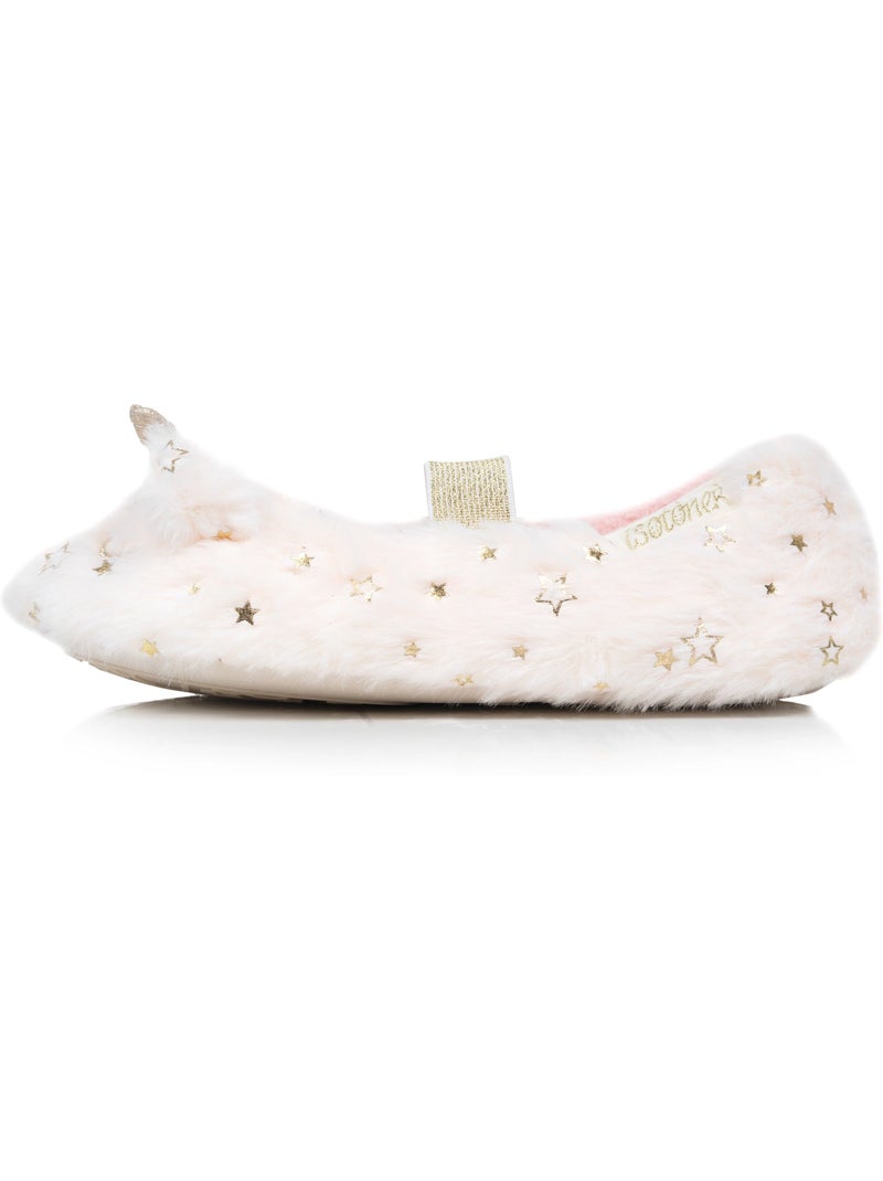 Zapatillas bailarinas  niña isotoner Marfil - Kiabi