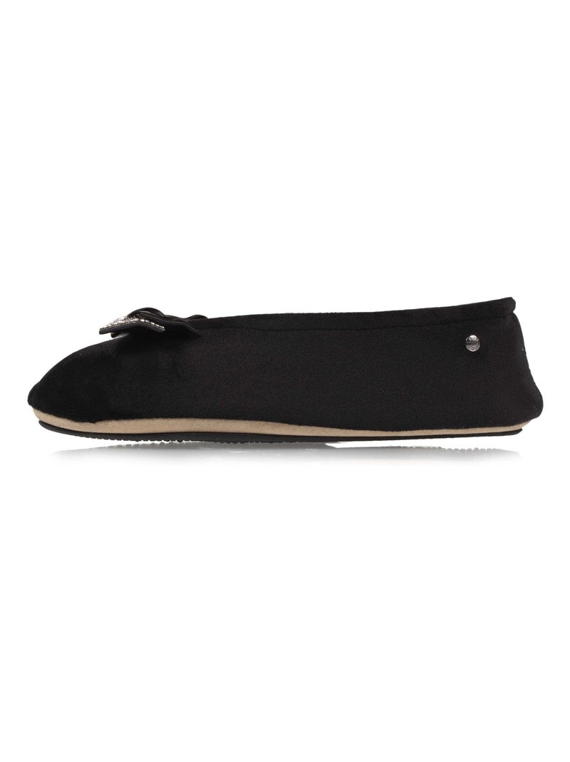 Zapatillas bailarinas Nudo joya mujer Isotoner Negro - Kiabi