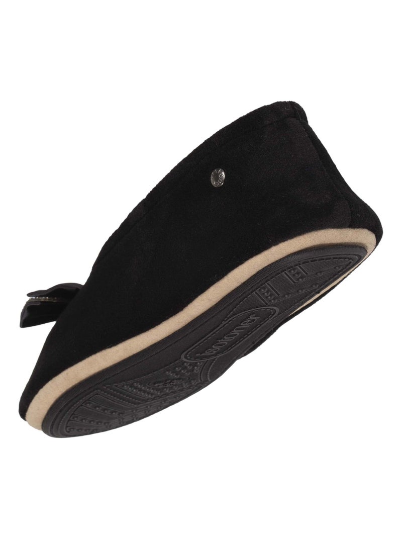 Zapatillas bailarinas Nudo joya mujer Isotoner Negro - Kiabi