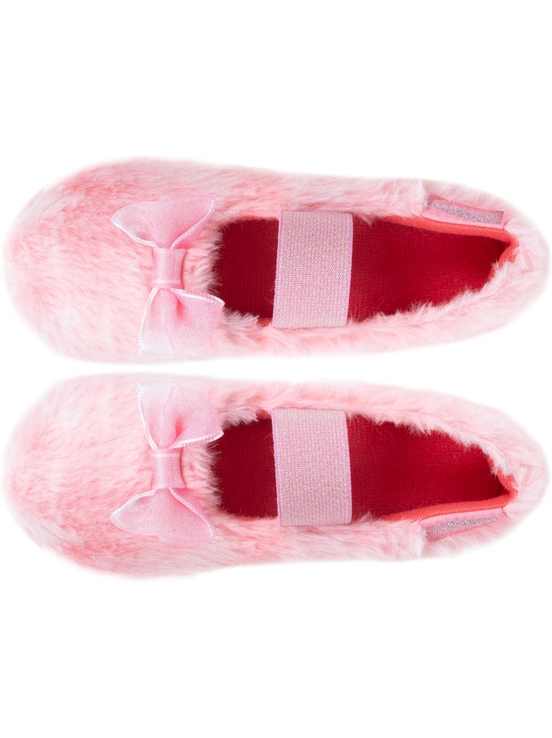 Zapatillas bailarinas piel sintética, ajuste cómodo, fáciles niña Isotoner Rosa - Kiabi