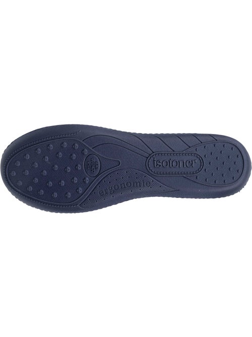 Zapatillas bailarinas plantilla ergonómica microvelour con mujer Isotoner - Kiabi