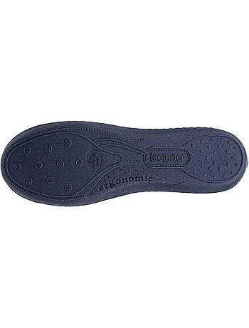 Zapatillas bailarinas plantilla ergonómica microvelour con mujer Isotoner