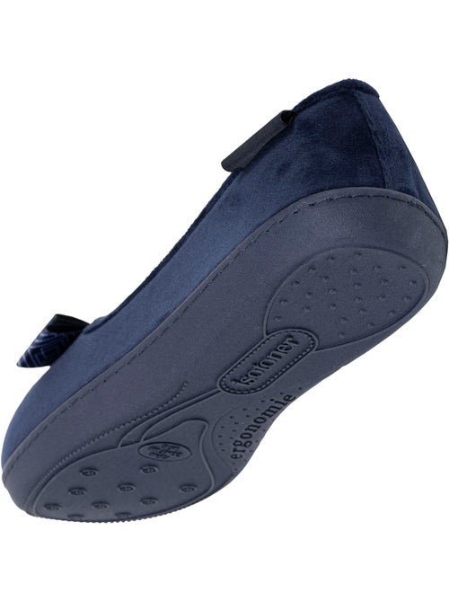 Zapatillas bailarinas plantilla ergonómica microvelour con mujer Isotoner - Kiabi