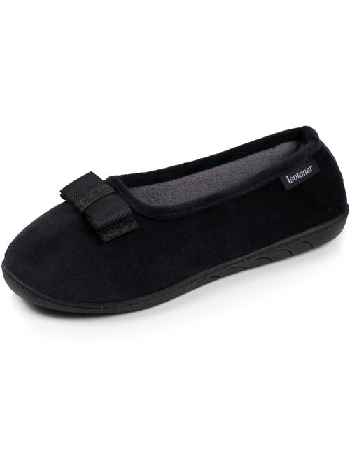 Zapatillas bailarinas plantilla ergonómica microvelour con mujer Isotoner - Kiabi