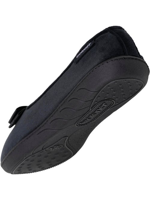 Zapatillas bailarinas plantilla ergonómica microvelour con mujer Isotoner - Kiabi