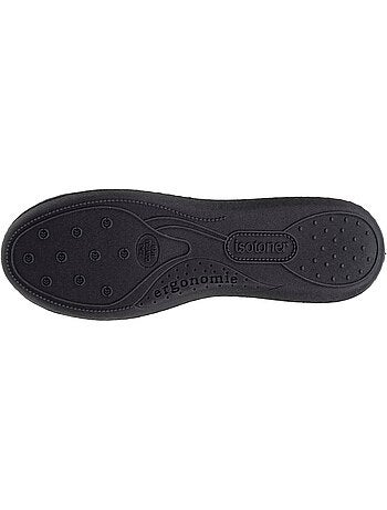 Zapatillas bailarinas plantilla ergonómica microvelour con mujer Isotoner