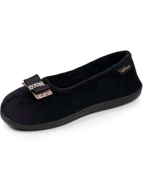 Zapatillas bailarinas plantilla ergonómica microvelour con mujer Isotoner - Kiabi