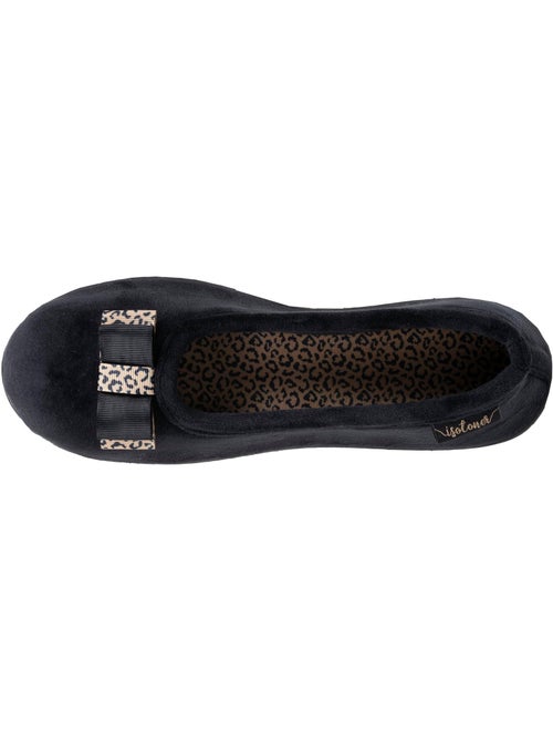 Zapatillas bailarinas plantilla ergonómica microvelour con mujer Isotoner - Kiabi