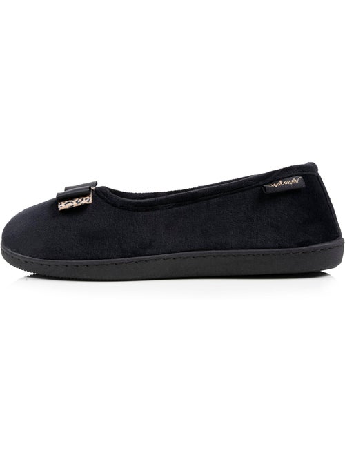 Zapatillas bailarinas plantilla ergonómica microvelour con mujer Isotoner - Kiabi