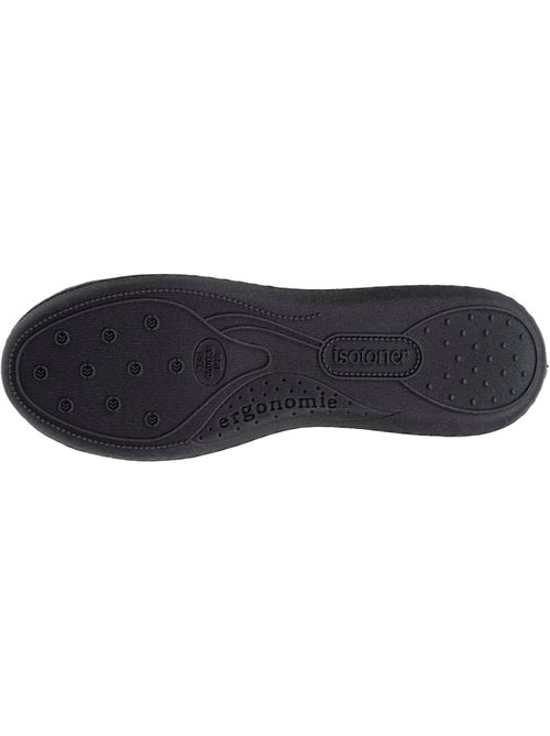 Zapatillas bailarinas plantilla ergonómica microvelour con mujer Isotoner - Kiabi
