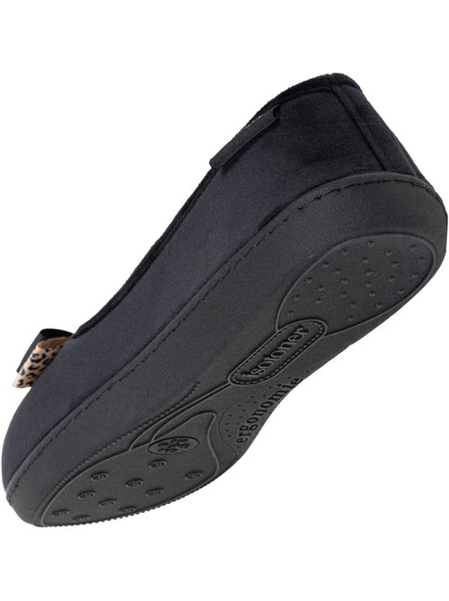 Zapatillas bailarinas plantilla ergonómica microvelour con mujer Isotoner - Kiabi