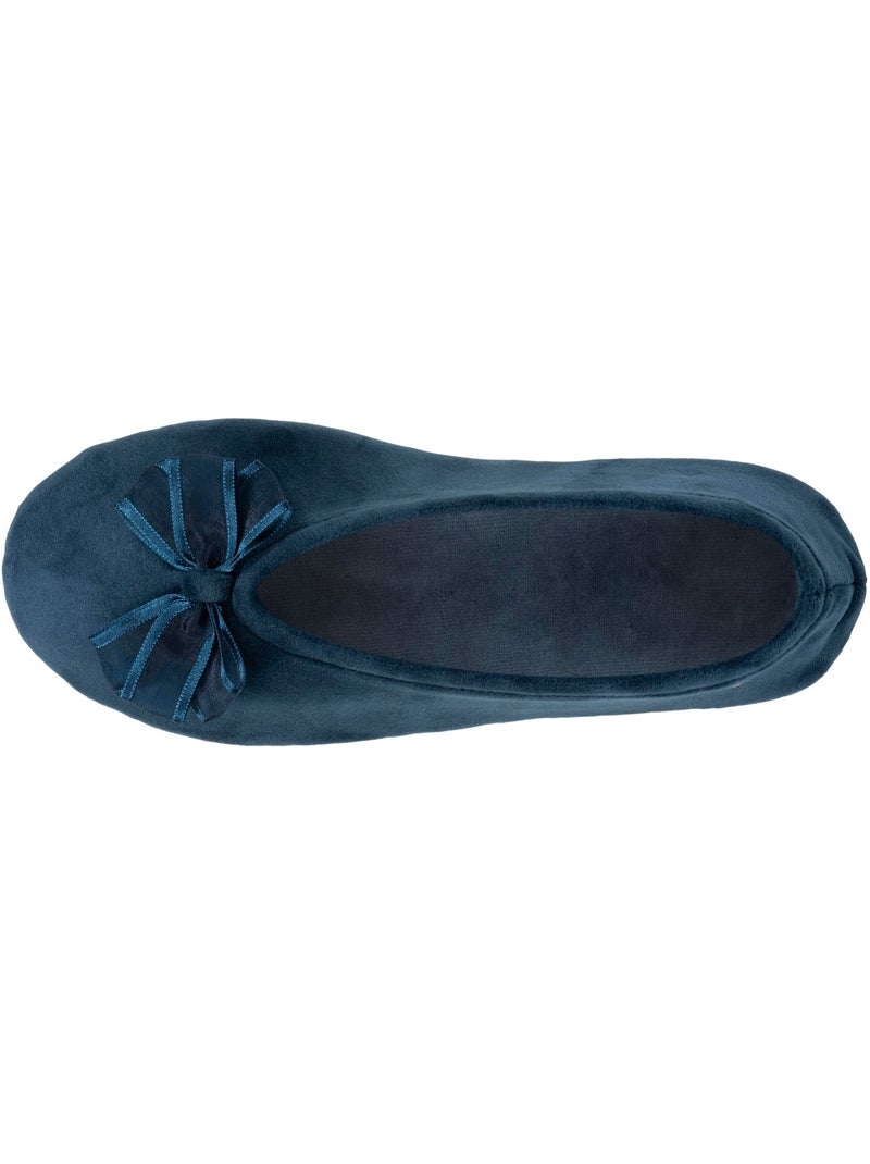 Zapatillas bailarinas plantilla suave y cómoda mujer isotoner Azul petróleo - Kiabi