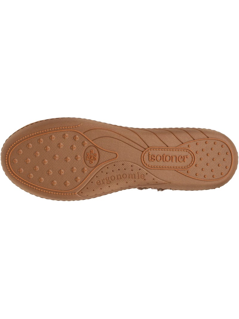 Zapatillas bailarinas plantillas ergonómicas y cómodas, suela mujer Camel - Kiabi