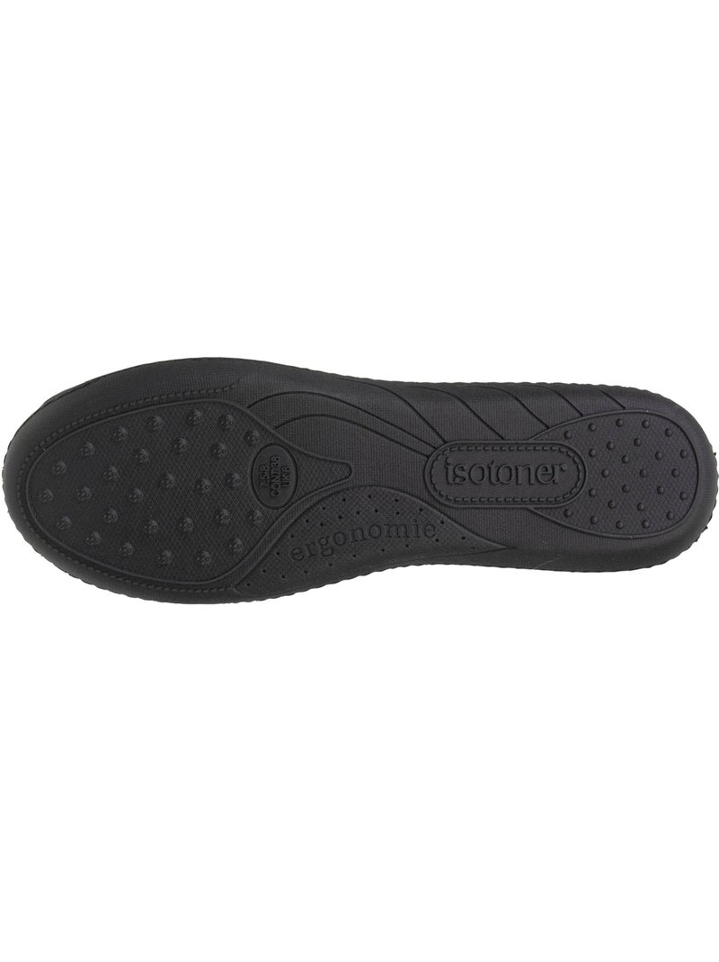 Zapatillas bailarinas plantillas ergonómicas y cómodas, suela mujer isotoner Negro - Kiabi