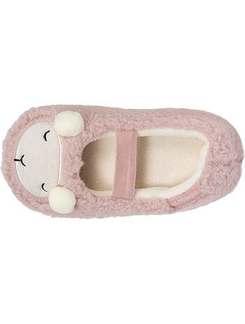 Zapatillas bailarinas sherpa, suela antideslizante niña isotoner