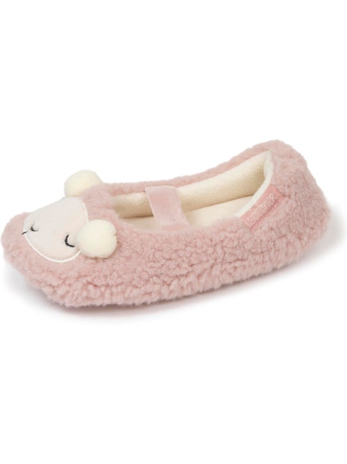 Zapatillas bailarinas sherpa, suela antideslizante niña isotoner - Kiabi