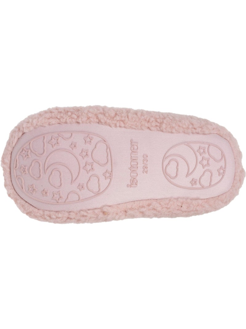 Zapatillas bailarinas sherpa, suela antideslizante niña isotoner Rosa claro - Kiabi